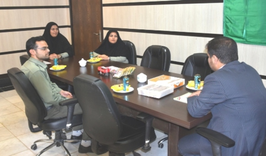 دیدار معاون منابع طبیعی و آبخیزداری بافق با رئیس دادگستری شهرستان 