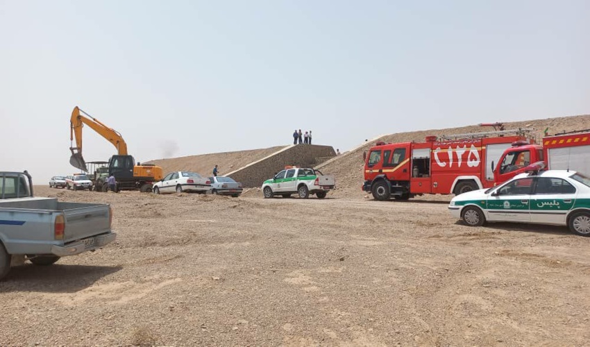 مانور عملیاتی مدیریت بحران سیلاب احتمالی در شهرستان میبد