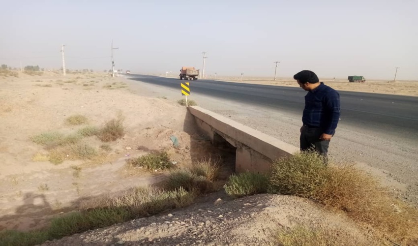 بازدید نماینده فرمانداری اشکذر از سیل بندهای شهرستان 