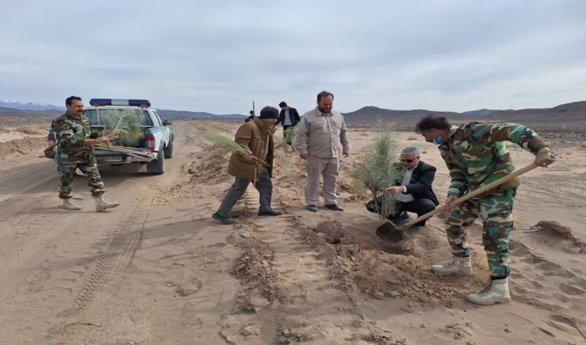 دیداررئیس اداره منابع طبیعی و آبخیزداری بهاباد با فرماندار این شهرستان