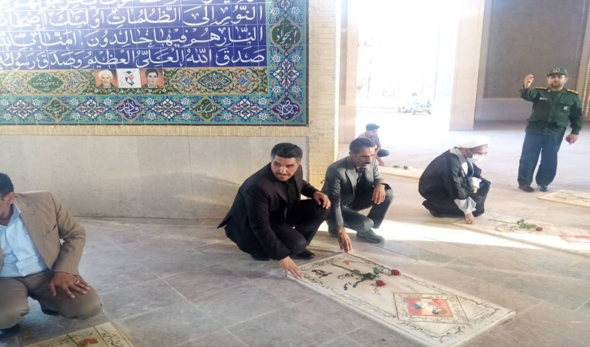 تجدید میثاق با ارمانهای شهدای شهرستان اشکذر به مناسبت هفته دولت