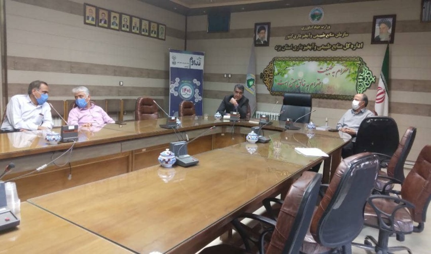 نشست هم اندیشی اداره کل منابع طبیعی و آبخیزداری استان یزد با شرکت دانش بنیان فضاپایه کشتیار