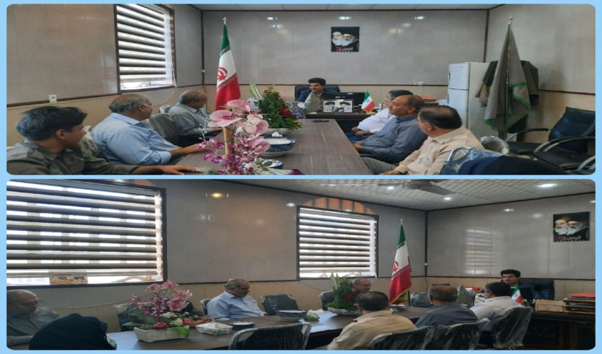برگزاری جلسه شورای اداری اداره منابع طبیعی و آبخیزداری شهرستان میبد با محوریت هفته دولت