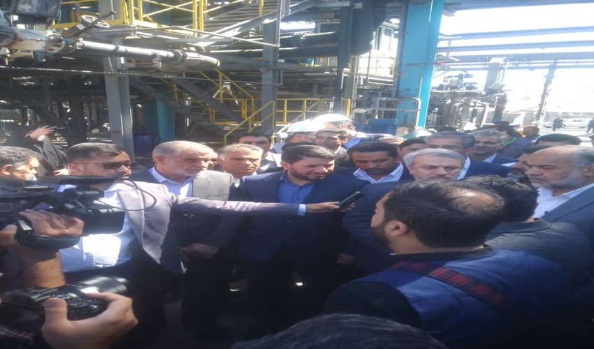 حضور رئیس اداره منابع طبیعی و آبخیزداری شهرستان مروست در افتتاحیه بهره برداری از کارخانه کنسانتره 590 هزار تنی مجتمع معادن اسمالون شهرستان مروست