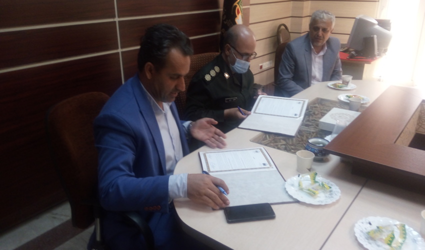 امضاء تفاهم نامه  همکاری با اداره کل حفظ آثار و نشر ارزشهای دفاع مقدس