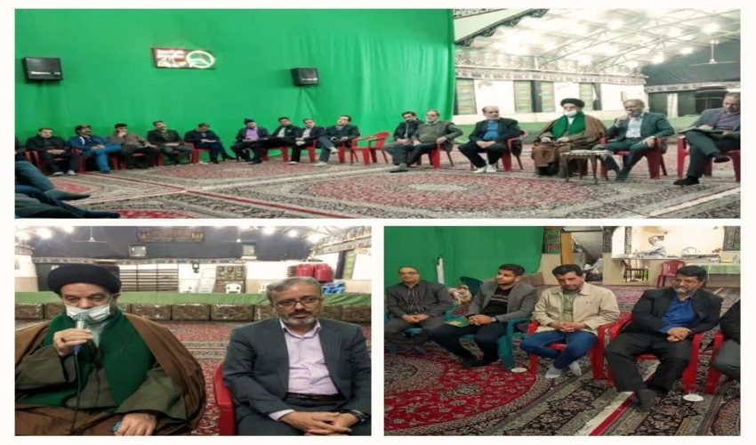  نشست هم اندیشی رئیس و کارکنان اداره منابع طبیعی و آبخیزداری شهرستان تفت با امام جمعه ، شوراها و دهیاری های روستا ده بالا