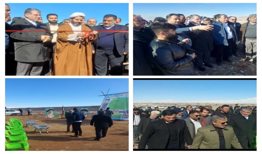 افتتاح پروژه‌ بند خاکی گاریزات توسط وزیر جهاد کشاورزی