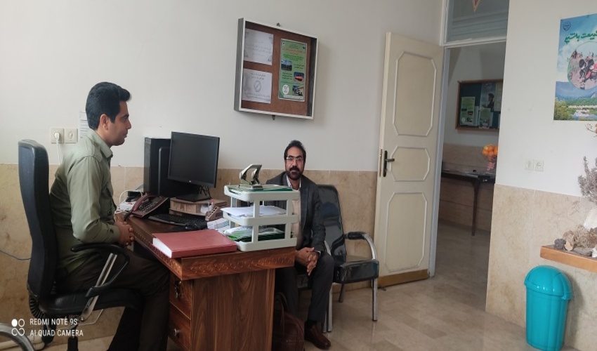 بازدید کارشناس بازرسی حراست استان ازاداره منابع طبیعی وآبخیزداری شهرستان ابرکوه