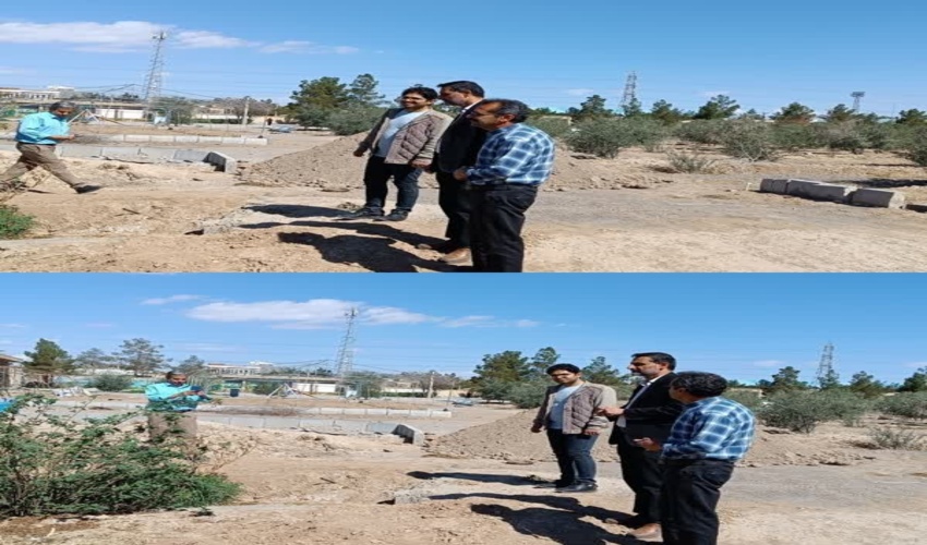 بازدید ریس اداره منابع طبیعی و آبخیزداری اردکان از کشت نهال های مثمر در مدرسه میلاد اردکان به مناسبت هفته منابع طبیعی 