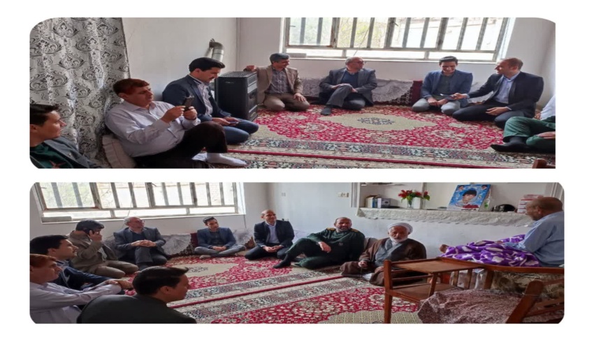 دیدار مسئولین شهرستان میبد با خانواده شهدا 