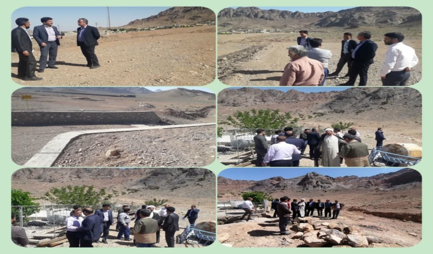 بازدید دکتر باقری معاونت آبخیزداری استان از پروژه های آبخیزداری روستای هفتهر بخش ندوشن 