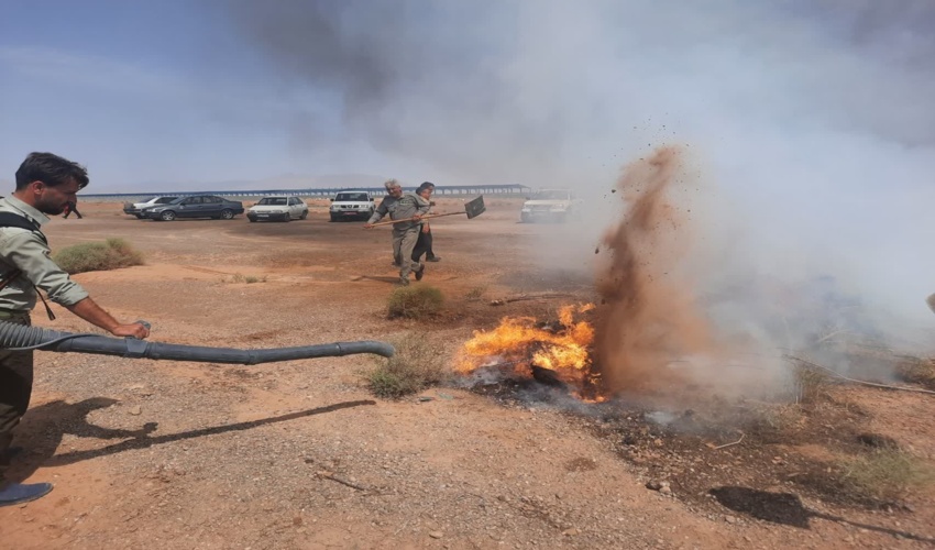 برگزاری دوره آموزشی اطفاء حریق با حضور بهره برداران و همیاران طبیعت در استان