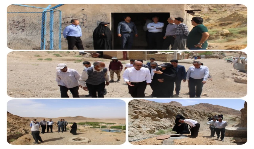 بازدید نماینده مجلس و بخشدار بخش بفروئیه  از پروژه های آبخیزداری و درخواست های مردمی از خسارات وارده سیلاب