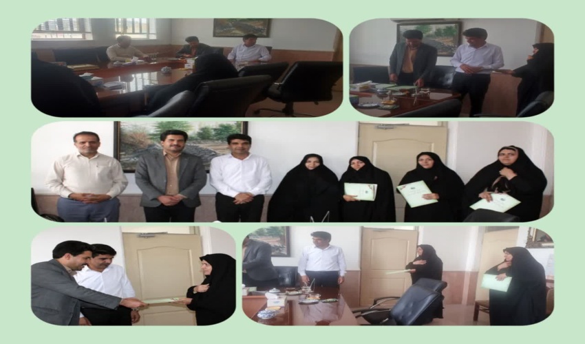 تشکیل جلسه با حضور رئیس اداره منابع طبیعی و آبخیزداری شهرستان میبد و مدیریت آموزش و پرورش این شهرستان  