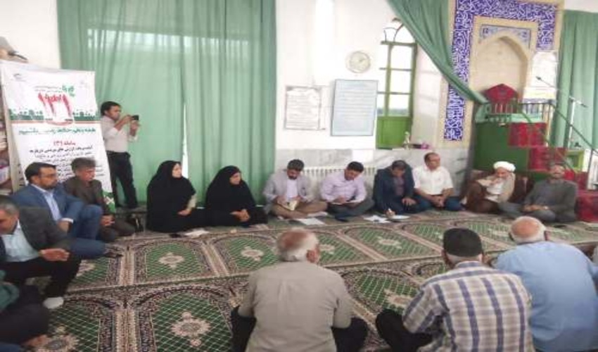 میز خدمت جهادی رييس اداره منابع طبیعی و آبخیزداری شهرستان بافق