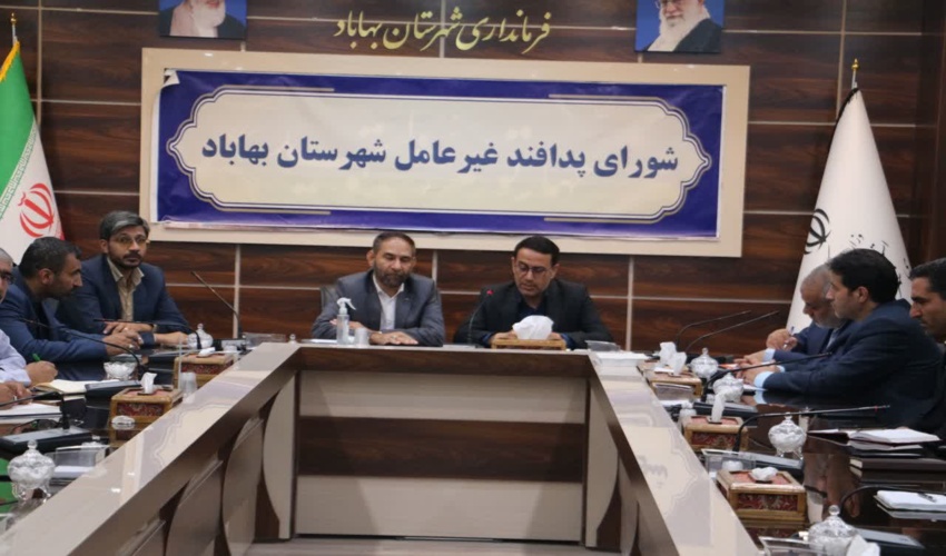 حضور رئیس اداره منابع طبیعی و آبخیزداری شهرستان بهاباد در جلسه آموزشی پدافند غیرعامل شهرستان