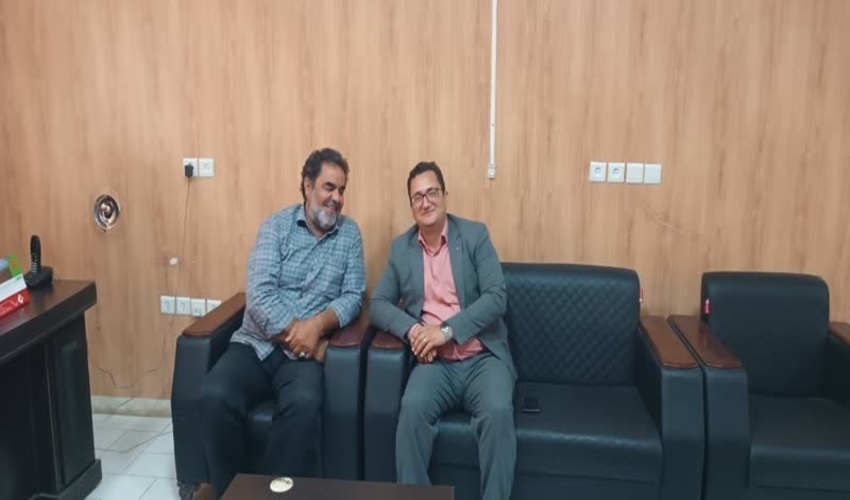 جلسه فرمانده یگان حفاظت اداره منابع طبیعی شهرستان اردکان با بخشدار محترم بخش خرانق اردکان