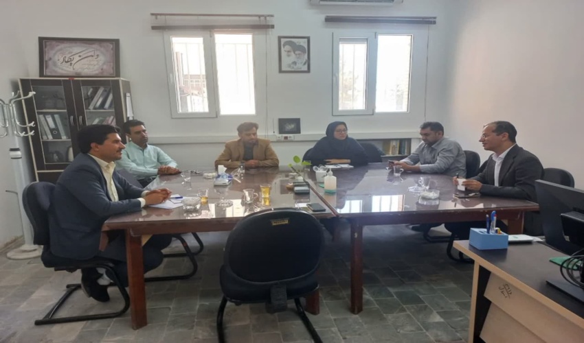 برگزاری  جلسه ریاست اداره منابع طبیعی و آبخیزداری شهرستان میبد با اعضای هیئت علمی گروه مهندسی طبیعت دانشگاه اردکان