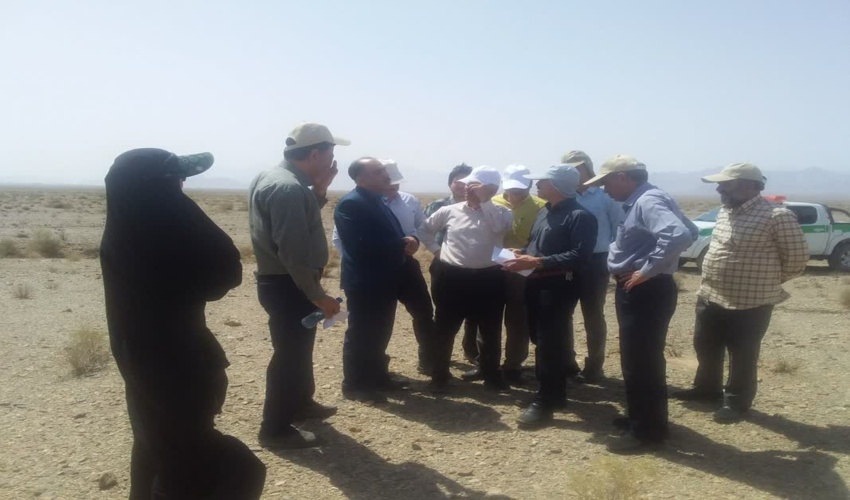 بازدید معاونت محترم فنی اداره کل و اعضای کمیته علمی طرح مردمی کاشت یک میلیارد درخت  از جانمایی محدوده کشت 1000هکتاری سالجاری شهرستان اشکذر