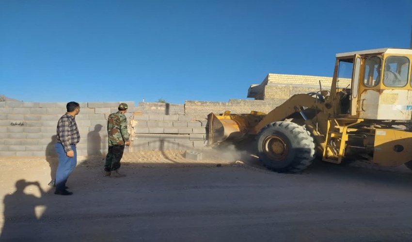 رفع تصرف اراضی ملی منطقه تنگ چنار شهرستان مهری