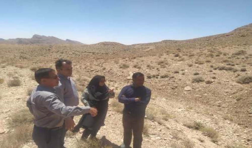 آغاز عمليات مرمت بند خاكي روستاي باجگان شهرستان بافق