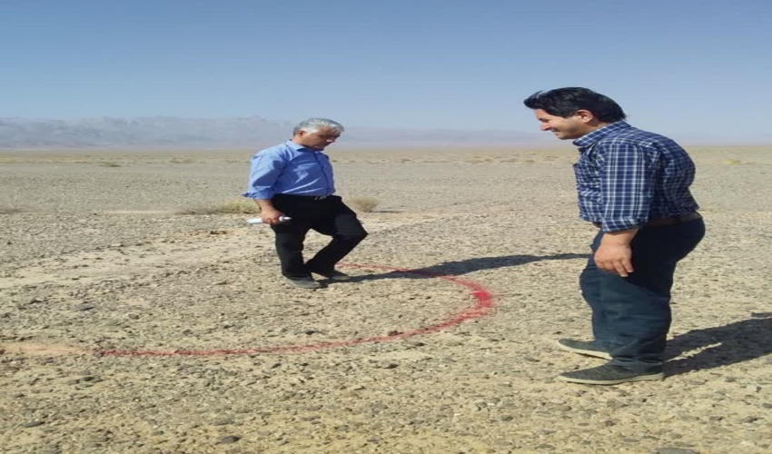 عملیات پیاده سازی محل کشت 1000 هکتاری شهرستان اشکذر 