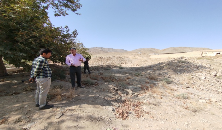 بازدید و جانمایی پروژه های پیشنهادی بخشداری آسفیچ شهرستان بهاباد 