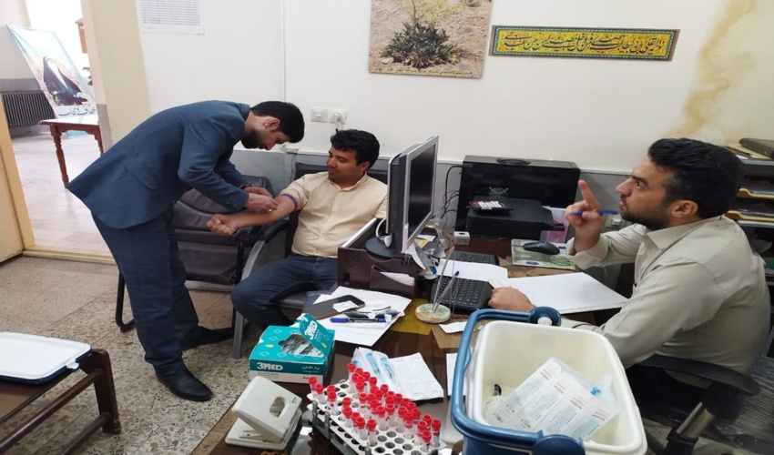 طرح تامین سلامت کارکنان یزد نوین (تسکین) در اداره منابع طبیعی و آبخیزداری شهرستان مهریز اجرا شد