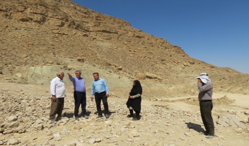 پيشرفت كار بيش از  50 درصدي عمليات مرمت بند خاكي روستاي باجگان شهرستان بافق