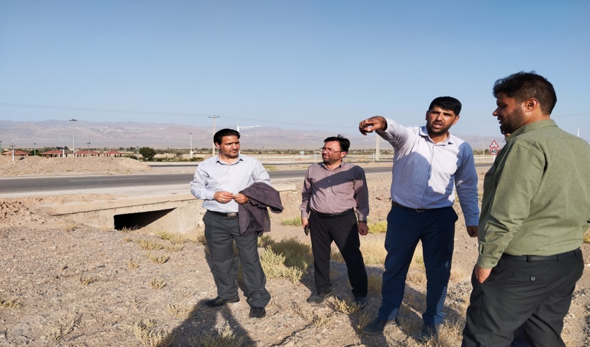 بازدید از نقاط بحرانی شهرستان بهاباد