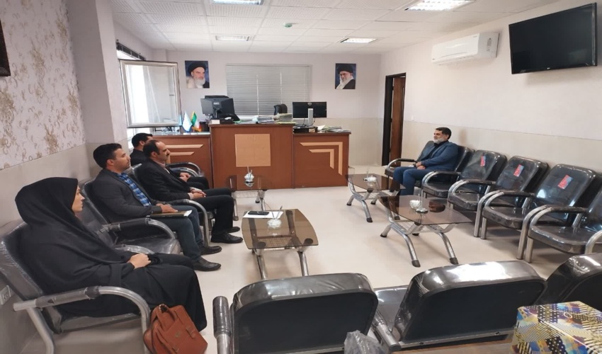 برگزاری جلسه معارفه رئیس و کارکنان اداره منابع طبیعی و آبخیزداری شهرستان مهریز با رئیس جـدید دادگستری شهرستان 