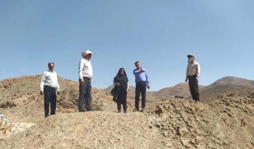 مكان يابي اجراي پروژه هاي آبخيزداري روستاي هريسك شهرستان بافق