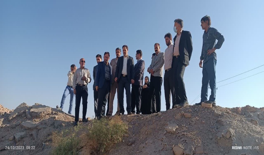 بازدید رئیس اداره منابع طبیعی و آبخیزداری شهرستان بهاباد از نقاط بحرانی شهرستان