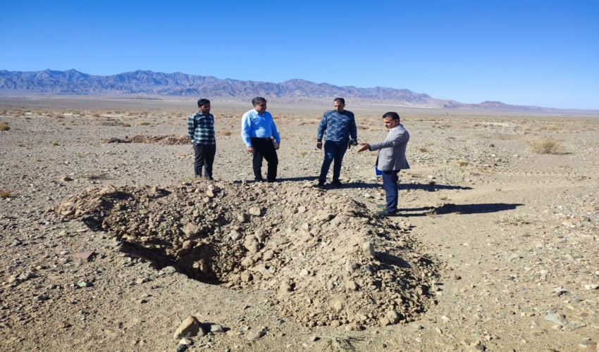 بازدید رئیس اداره امور بیابان اداره کل به همراه کارشناسان مرتبط از طرح مردمی کاشت یک میلیارد درخت شهرستان بهاباد