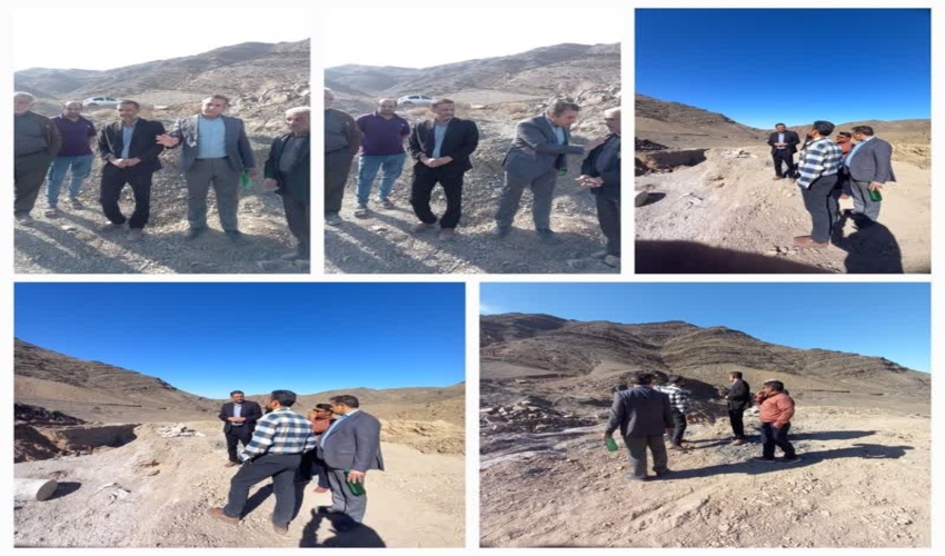 بازدید از پروژه مرمت سریز بند خاکی مزرعه میرها شهرستان اردکان