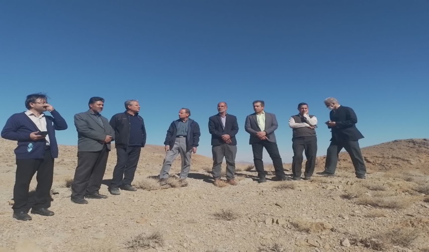 بازدید معاون و کارشناسان آبخیزداری اداره کل به همراه رئیس و کارشناسان اداره منابع طبیعی و آبخیزداری شهرستان بهاباد از پروژه های پیشنهادی حوزه آبخیز 