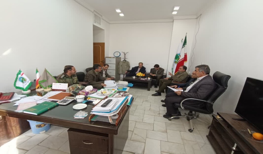 بازدید گروه ارزشیابی یگان حفاظت اداره کل منابع طبیعی و آبخیزداری استان یزد از اداره شهرستان خاتم