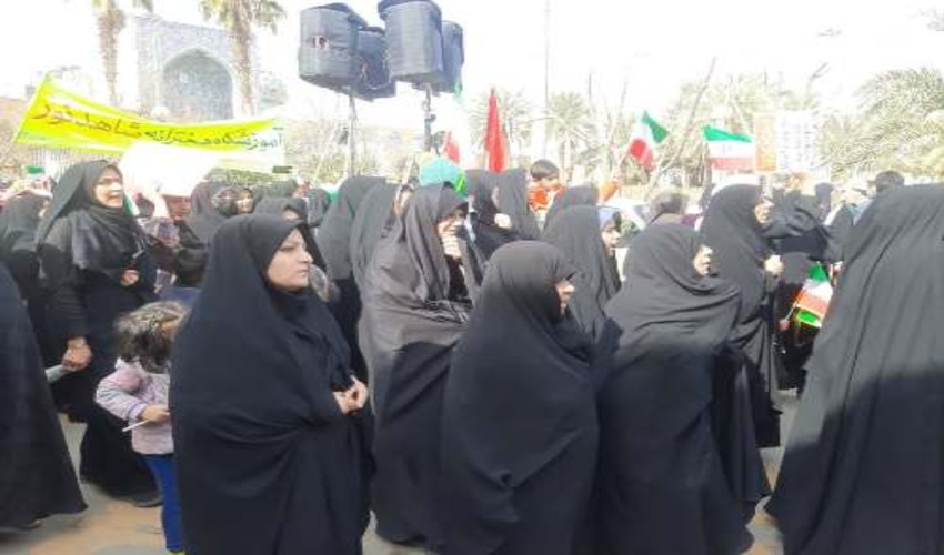 حضور رییس اداره منابع طبیعی و آبخیزداری شهرستان بافق در راهپیمایی بزرگ یوم الله ۲۲ بهمن ماه