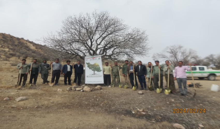 اجرای پویش بذرکاری در شهرستان خاتم