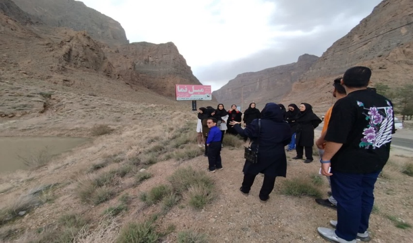 بازدید دانشجویان دانشگاه اردکان از سازه های آبخیزداری شهرستان مهریز