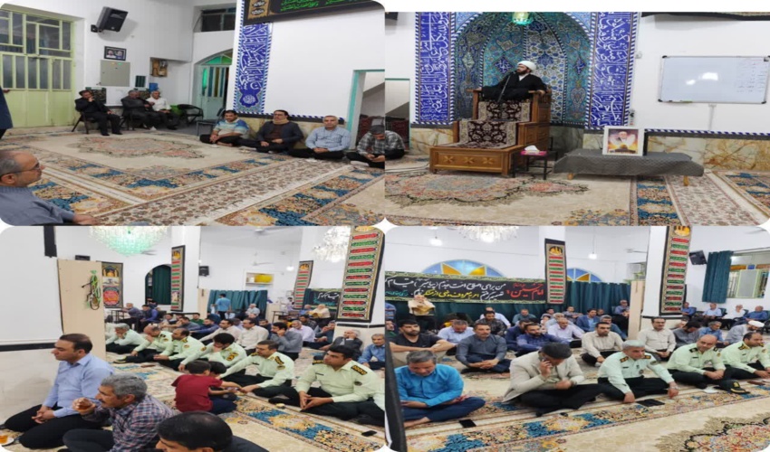 حضور رئیس و پرسنل اداره منابع طبیعی و آبخیزداری شهرستان بهاباد در مراسم بزرگداشت شهید اسماعیل هنیه