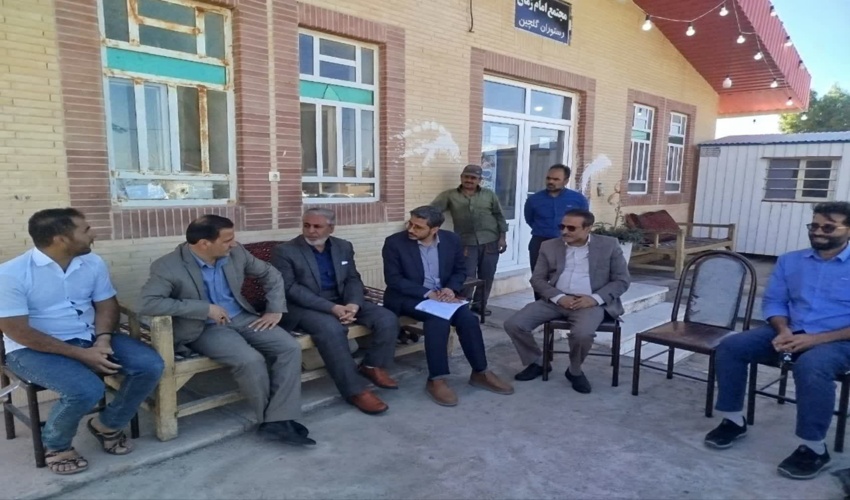 حضور رئیس اداره منابع طبیعی و آبخیزداری شهرستان بهاباد در جلسه بررسی مشکلات روستای خیر آباد 