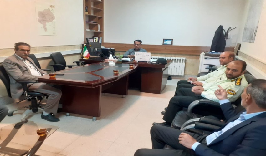 حضور رئیس اداره منابع طبیعی و آبخیزداری شهرستان بهاباد در چهارمین کمیسیون پیشگیری از سرقت