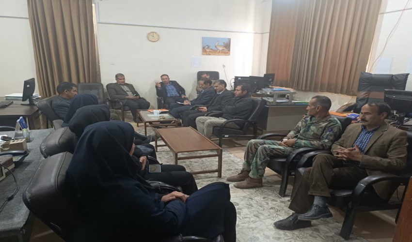 بازدید رؤسای ادارات حراست و بازرسی  اداره کل منابع طبیعی و آبخیزداری استان یزد از شهرستان خاتم