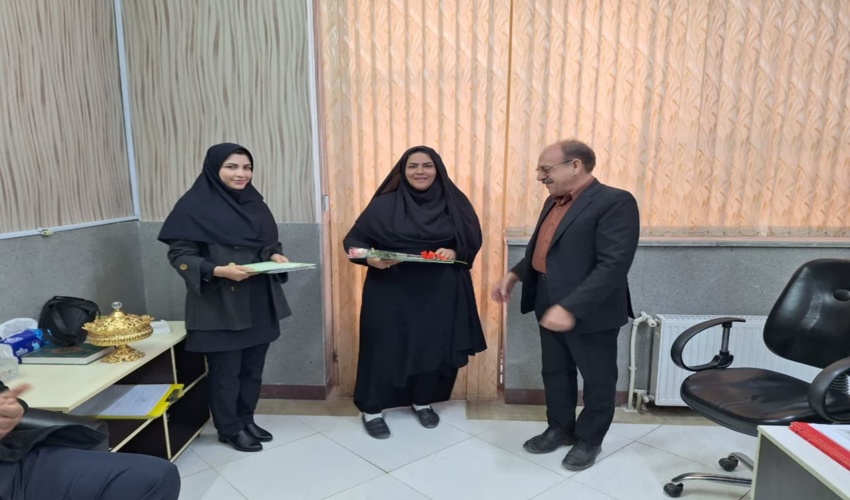 تجلیل از بانوان محترم اداره منابع طبیعی و آبخیزداری شهرستان تفت به مناسبت گرامیداشت میلاد حضرت فاطمه (س) و روز زن مورخ 1403/10/02