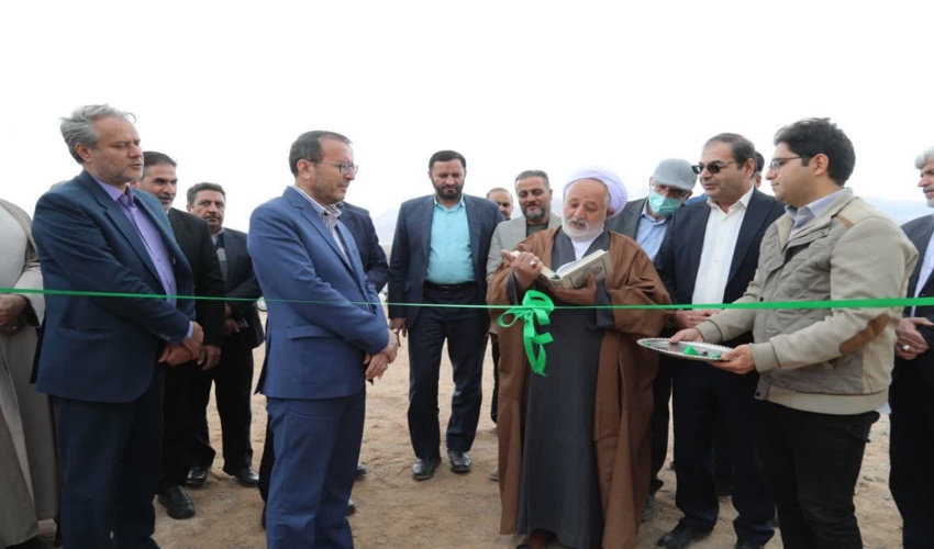 افتتاح پروژه بند خاکی نیوک