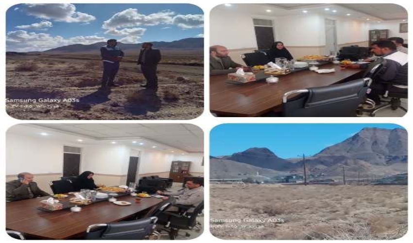 بازدید کارشناسان اداره منابع طبیعی و آبخیزداری شهرستان بافق از طرح "هر پرسنل  یک درخت" مجتمع معدنی سرب و روی کوشک